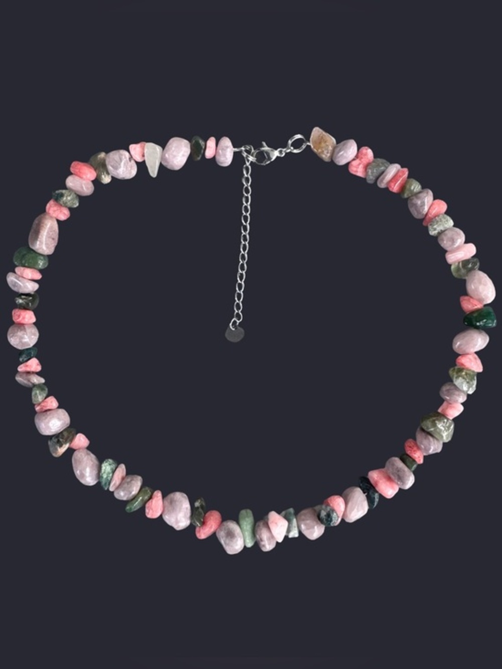 Quartz & Agate Crystal Bead Necklace